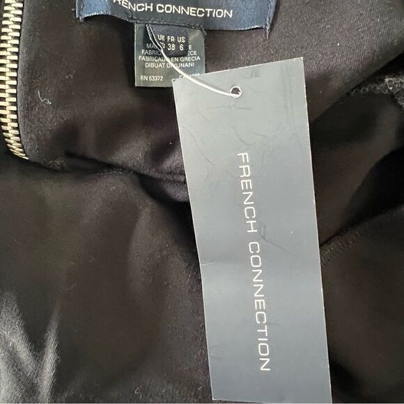 NWT French Connection Marie Square Neck Little Black Dress -- 6 - Picture 10 of 13